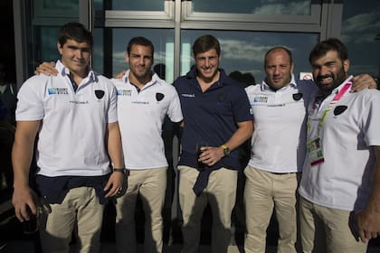 Los uruguayos Nicolás Klappenbach, Alejo Corral, Mateo Sanguinetti, Joaquín Prada y German Kessler