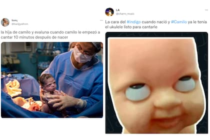 Los usuarios bromearon por el nacimiento de Índigo, la hija de Camilo y Evaluna