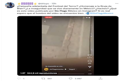 Los usuarios de redes sociales compartieron sus impresiones sobre el misterioso video de Six Flags