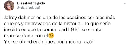 Los usuarios de Twitter criticaron la etiqueta LGBT en la serie de Dahmer.