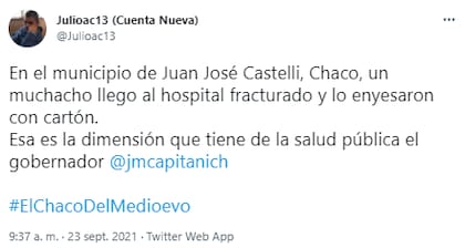 Los usuarios indignados apuntaron contra las autoridades de la provincia por el mal estado de los hospitales públicos