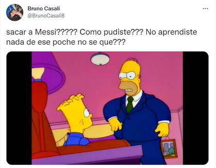Los usuarios llenaron de memes la web por la cara de Messi (Foto: Captura de Twitter)