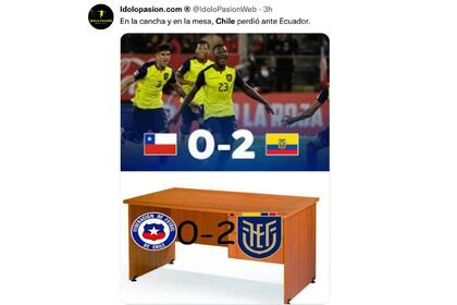 Los usuarios no perdonaron a la selección de Chile por la apelación contra Ecuador