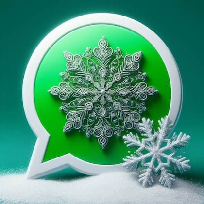 Los usuarios pueden elegir o crear sus propias imágenes para ilustrar el "modo invierno" de WhatsApp