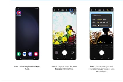 Los usuarios pueden tomar fotografías de exposición múltiple con la cámara oculta de los Samsung Galaxy