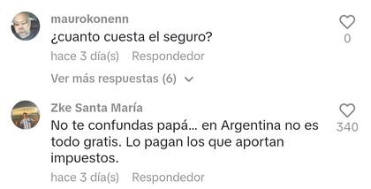 Los usuarios reaccionaron al respecto en la caja de comentarios