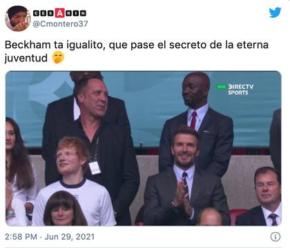 Los usuarios reaccionaron ante la presencia de Beckham y Ed Sheeran en la Eurocopa