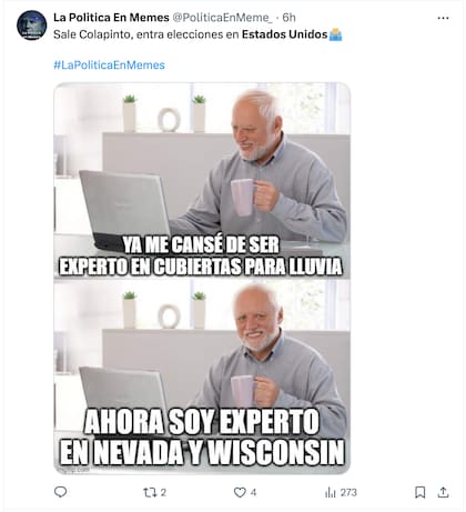 Los usuarios reaccionaron con memes a las elecciones de Estados Unidos