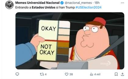 Los usuarios reaccionaron con memes a las elecciones de Estados Unidos