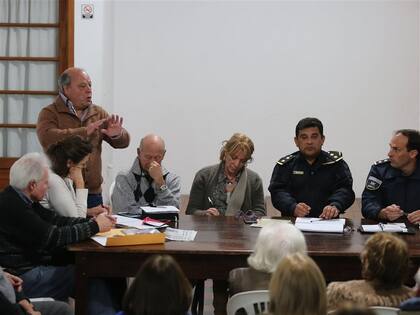 Los vecinos, en el encuentro en el Club Atlético City Bell