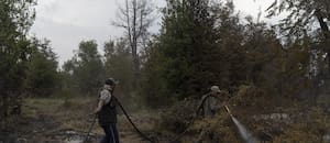 El ingenioso plan de dos hermanos para salvar la casa familiar de las llamas en Cholila