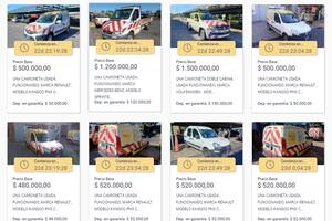 Subastan camionetas y utilitarios desde $380.000