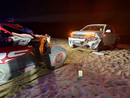 Los vehículos que protagonizaron el accidente en La Frontera