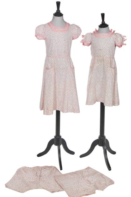 Los vestidos y shorts que hacen juego, usados por las princesas en 1930.