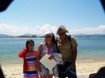 Los viajes siempre formaron parte de la familia (En la foto: mar Cantábrico)