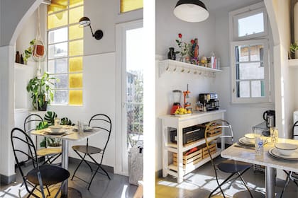 Los vidrios de color tamizan sutilmente los rayos del sol y dan un tono increíble.