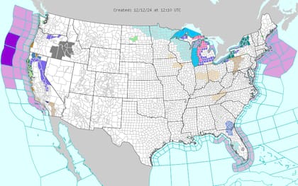 Los vientos del noreste alcanzaron ráfagas de hasta 55 kilómetros por hora, lo que intensificó la sensación de frío
