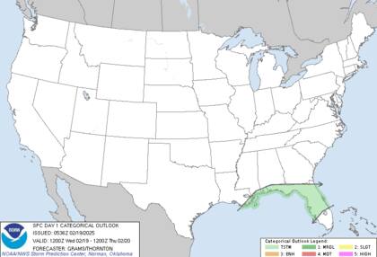 Los vientos del norte harán que la sensación térmica en Florida Central oscile entre los -2 y 5 °C durante la madrugada del viernes