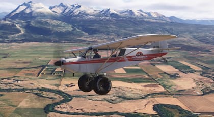 Los vuelos en el Cessna permiten observar la Patagonia de una forma única