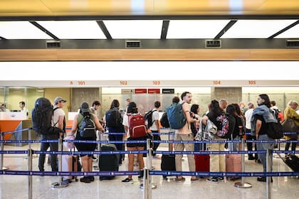 Los vuelos salían y regresaban al aeropuerto de Ezeiza