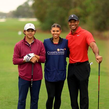 Los Woods: Tiger con sus hijos Charlie y Sam