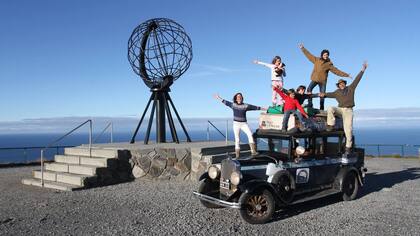 Los Zapp en Nordkapp, Noruega, en septiembre último