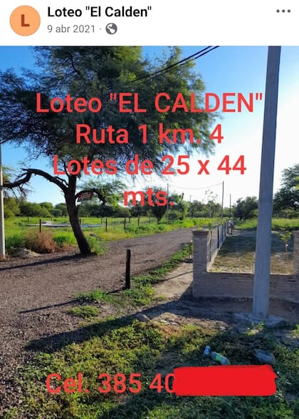 Loteo "El Caldén", en Santiago del Estero