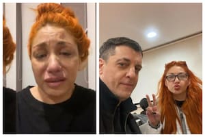 Lourdes había denunciado una situación de violencia de género meses atrás (izq.); en una foto con su expareja (der.).