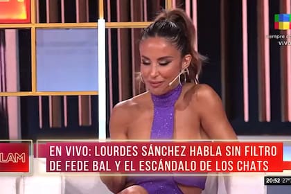 Lourdes Sánchez aseguró que empezó a temblar cuando aparecieron los chats
