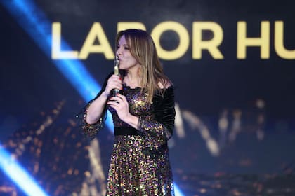 Lizy en la noche del Martín Fierro