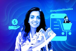 Luana Volnovich y las "zapatillas militantes"