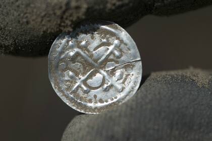 Luca encontró primero una moneda y contactó a un equipo profesional de arqueólogos