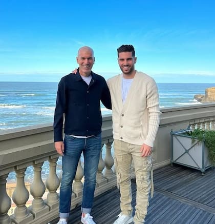 Luca Zidane y Zinedine Zidane, su padre