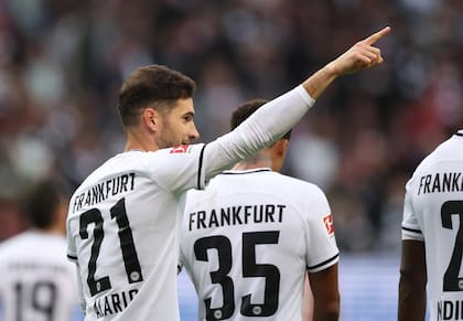 Lucas Alario, en su segunda temporada con la camiseta de Eintracht Frankfurt