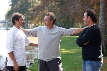 Lucas, Christian y Roberto ayer