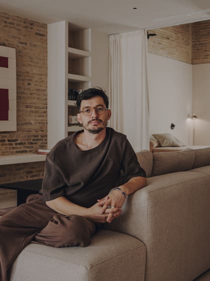 Lucas en el piso que acaba de finalizar y que fue publicado en AD Spain&Germany