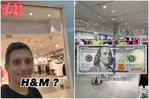 Lucas Hudak fue a H&M en Miami y mostró todo lo que pudo comprar con 100 dólares