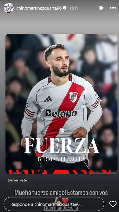 Lucas Martínez Quarta se solidarizó con su colega