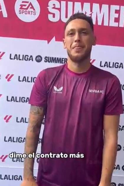 Lucas Ocampos no dudó cuando le preguntaron por el más famoso en sus contactos: Lionel Messi