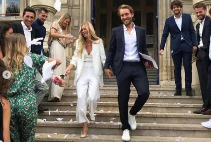 Lucas Pouille y su casamiento en 2019 con Clemence Bertrand, la impulsora de su regreso