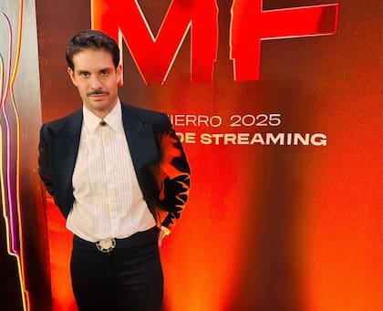 Lucas Romn en la primera edicin de los Premios Martn Fierro de Streaming 2025