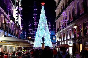 Luces navideñas en las calles de Madrid