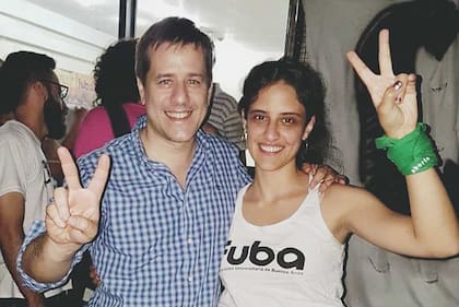 Mariano Recalde y Lucía Cámpora