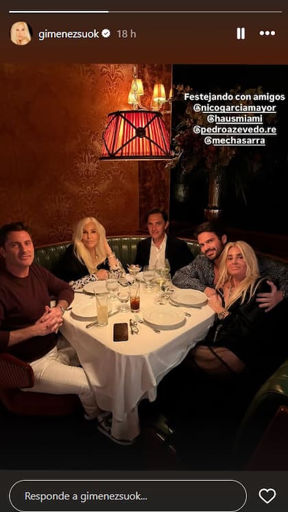 Lucía Celasco no se presentó en el cumpleaños de Susana (Captura: Instagram @gimenezsuok)