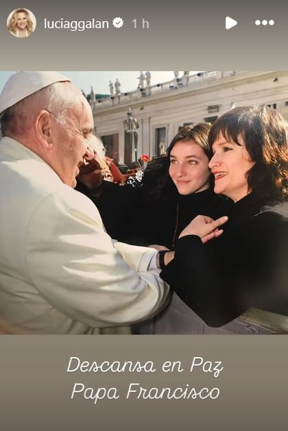 Lucía Galan despidió al papa Francisco