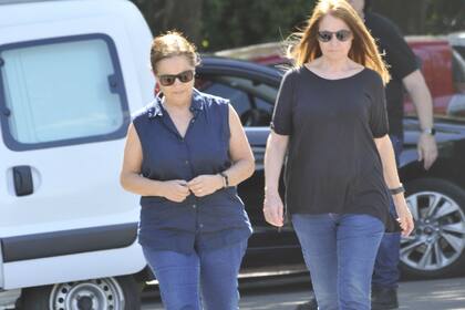 Sandra Mihanovich fue una de las personas que se acercó a acompañar a los hermanos Galán