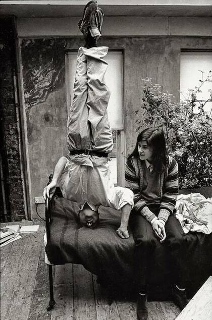 Lucian Freud con su hija Bella