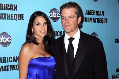 Luciana Bozán y Matt Damon
