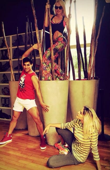 Luciana, en pleno ensayo del Bailando 2015