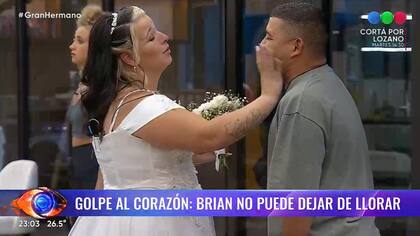 Luciana, pareja de Brian, le tapó la boca, en reiteradas ocasiones, para que el participante no infrinja las reglas del "Congelados"